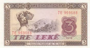 Albania, 3 Leke, 1976, UNC, p41