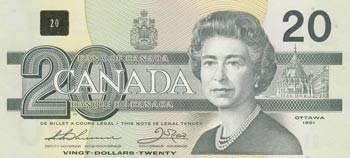Canada, 20 Dollars, 1991, AUNC, ... 