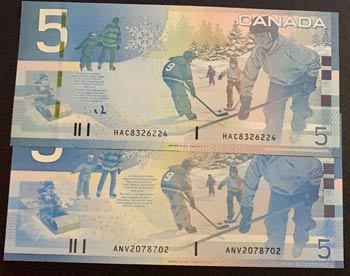 Canada, 5 Dollars (2), 2001, UNC, ... 