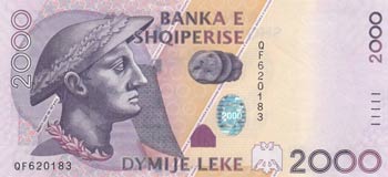 Albania, 2.000 Leke, 2012, UNC, p74
