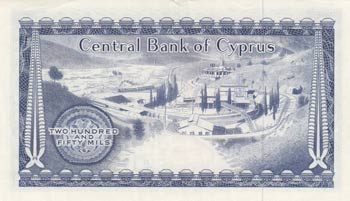 Cyprus, 250 Mils, 1981, XF (+), ... 