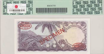 East Caribbean States, 20 dollars, ... 