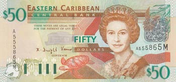 East Caribbean States, 50 Dollars, ... 
