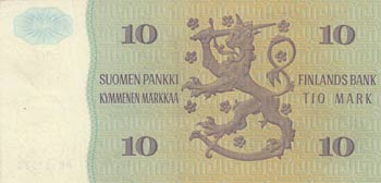 Finland, 10 Markkaa, 1980, XF / ... 