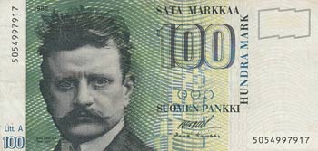 Finland, 100 Markkaa, 1991, VF, ... 