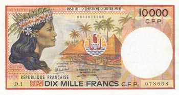 French Pasific Territories, 10.000 ... 