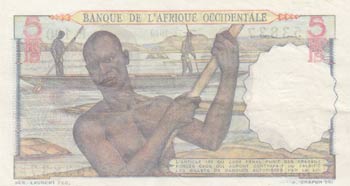 French West Africa, 5 Francs, ... 