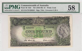 Australia, 1 Pound, 1953, AUNC, p30