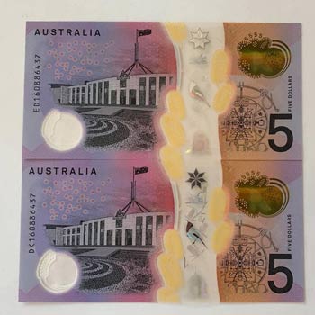 Australia, 5 Dollars, 2016, UNC, ... 