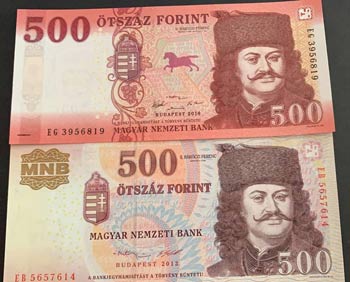 Hungary, 500 Forint (2), ... 