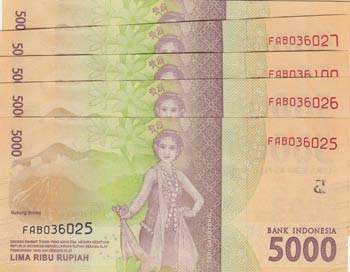 Indonesia, 5.000 Rupiah, 2016, ... 