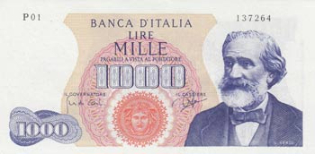 Italy, 1.000 Lire, 1962, AUNC, p96a