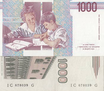 Italy, 100 Lire (2), 1982/1990, ... 