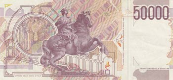 Italy, 50.000 Lire, 1992, XF (-), ... 