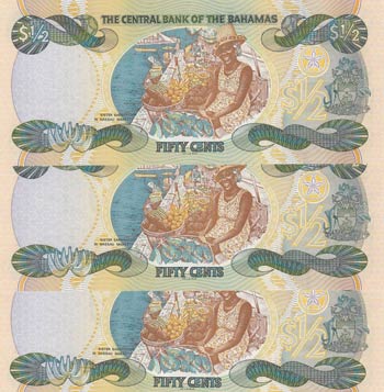 Bahamas, 50 Cents, 2001, UNC, p68, ... 