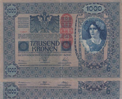 Austria, 1.000 Kronen, 1902, FINE, ... 