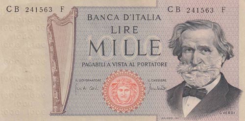 Italy, 1.000 Lire, 1971, XF, p101a