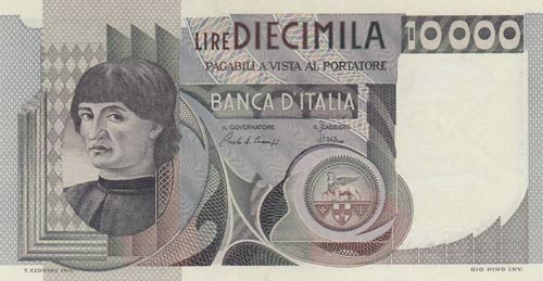 Italy, 10.000 Lire, 1976/1984, XF, ... 