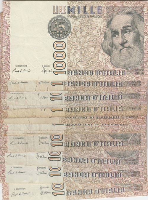 Italy, 1000 Lire, 1982, VF, p109, ... 