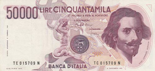 Italy, 50.000 Lire, 1984, XF, p113a