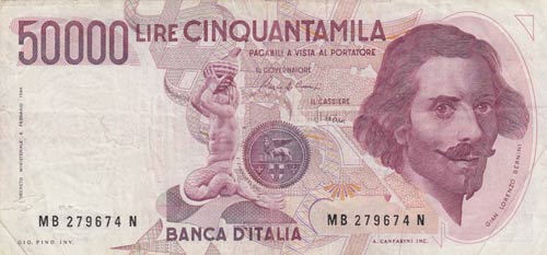 Italy, 50.000 Lire, 1984, VF, p113a