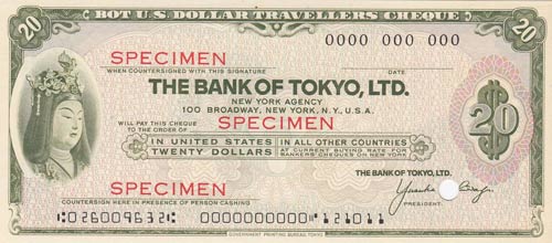 Japan, 20 Dollars,  UNC,  SPECIMEN