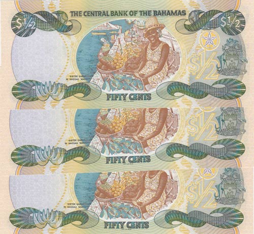 Bahamas, 50 Cents, 2001, UNC, p68, ... 