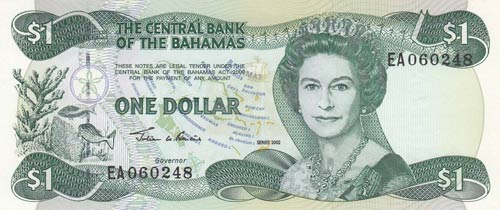 Bahamas, 1 Dollar, 2002, UNC, p70