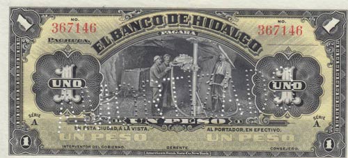 Mexico, 1 Peso, 1914, UNC, pS304, ... 