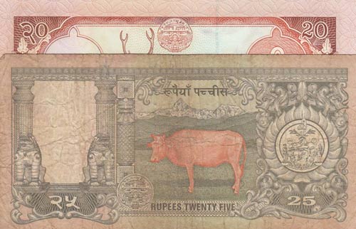 India,  Total 2 banknotes