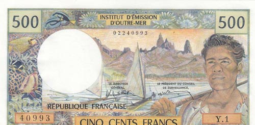 New Caledonia, 500 Francs, ... 