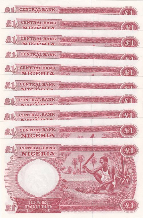 Nigeria, 1 Pound, 1967, UNC, p8, ... 