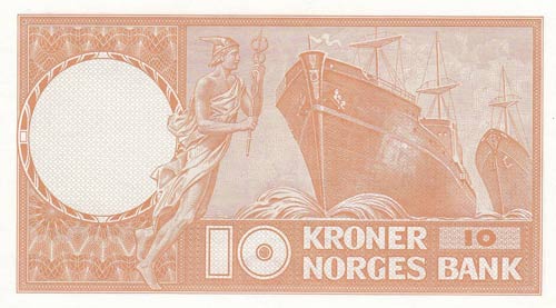 Norway, 10 Kroner, 1972, UNC, p31f