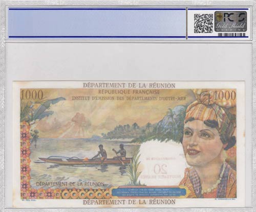 Reunion, 1.000 Francs, 1971, UNC, ... 