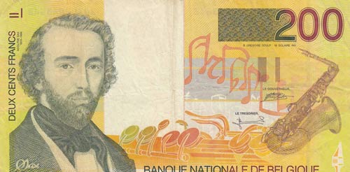Belgium, 200 Francs, 1995, VF, p148