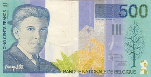 Belgium, 500 Francs, 1998, VF, p149