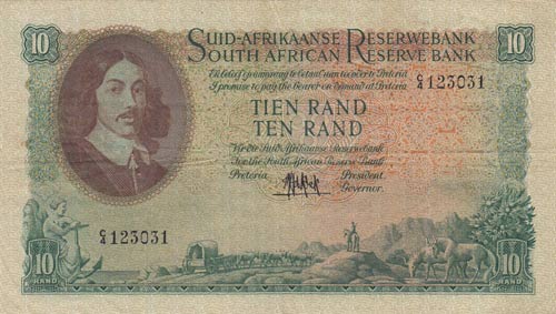 South Africa, 10 Rand, 1961/65, ... 