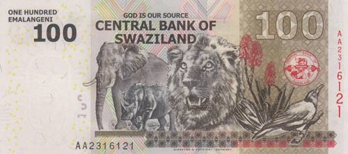 Swaziland, 100 Emalangeni, 2010, ... 
