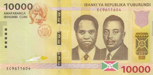 Burundi, 10.000 Francs, 2015, UNC, ... 