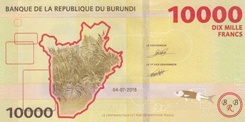 Burundi, 10.000 Francs, 2018, UNC, ... 