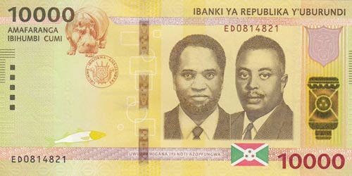 Burundi, 10.000 Francs, 2018, UNC, ... 