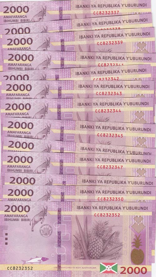 Burundi, 2000 Francs, 2018, UNC, ... 
