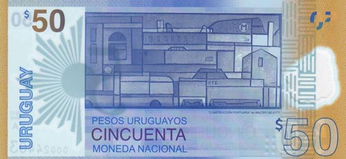 Uruguay, 50 Dollars, 2017, UNC, ... 