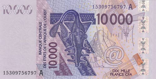 West African States10000 Francs, ... 