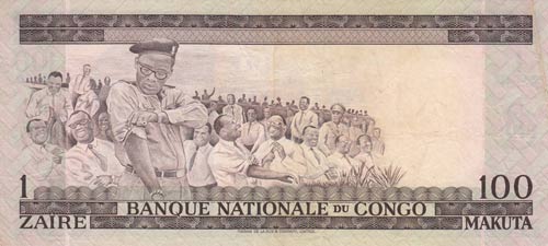Congo Demokratik Republic, 1 Zaire ... 