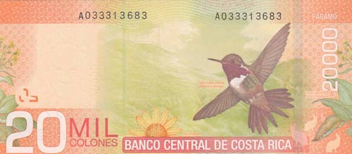 Costa Rica, 20.000 Colones, 2012, ... 