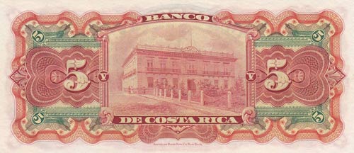 Costa Rica, 5 Colones, 1901-08, ... 