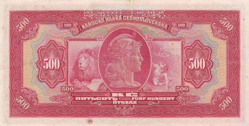 Czechoslovakia, 500 Korun, 1929, ... 