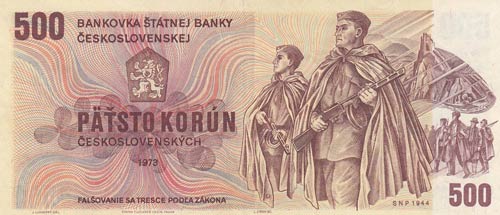 Czechoslovakia, 500 Korun, 1973, ... 