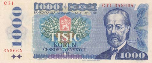 Czechoslovakia, 1.000 Korun, 1985, ... 